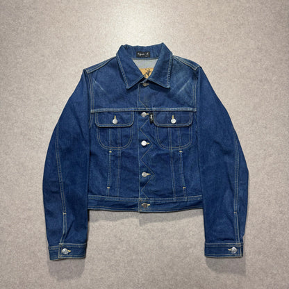 agnes b. 90s Blue Long Sleeve Shirt Size XS