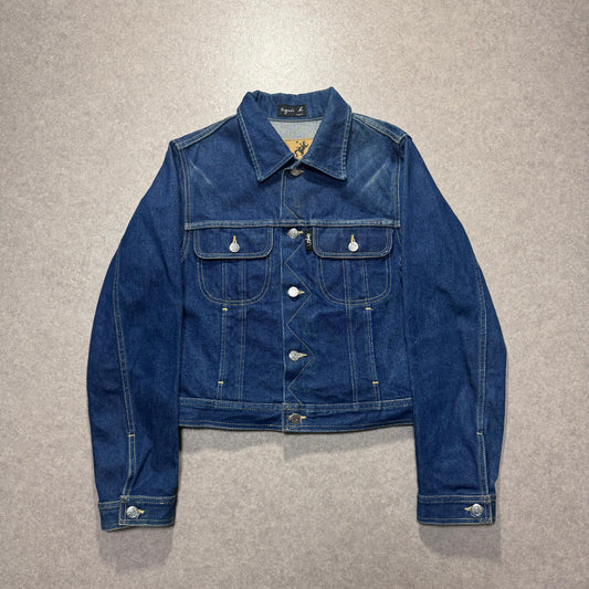 agnes b. 90s Blue Long Sleeve Shirt Size XS