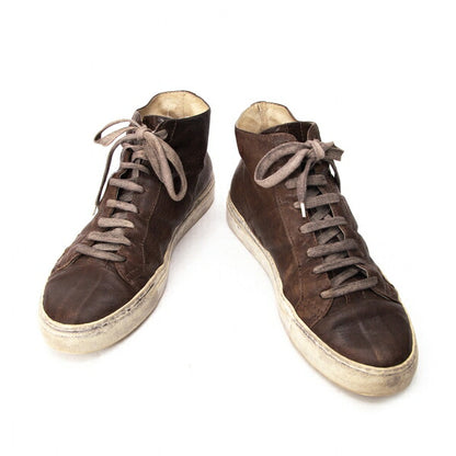 Y's for men Distressed Leather Sneakers Brown Size 28cm