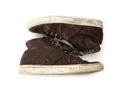 Y's for men Distressed Leather Sneakers Brown Size 28cm