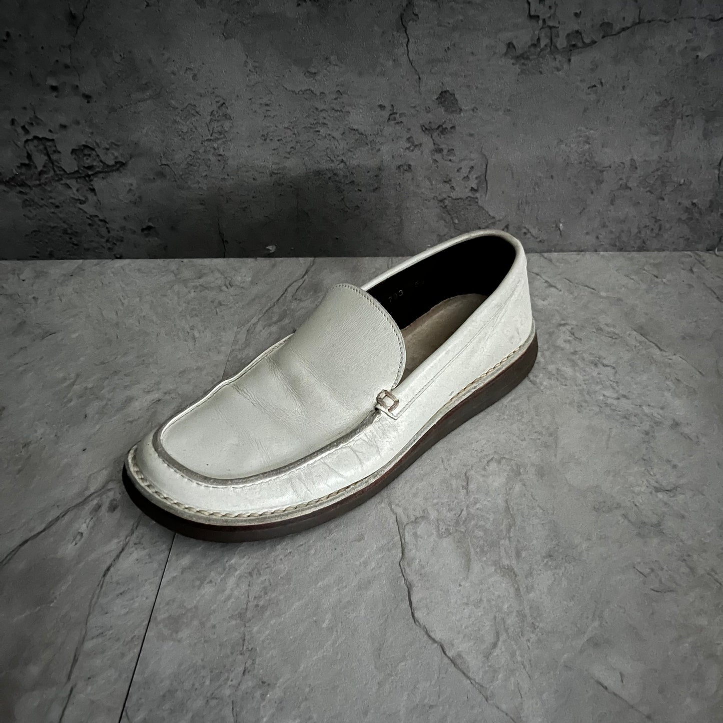 Prada White Loafer Size 26