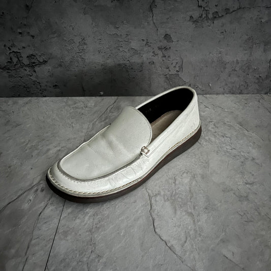 Prada White Loafer Size 26
