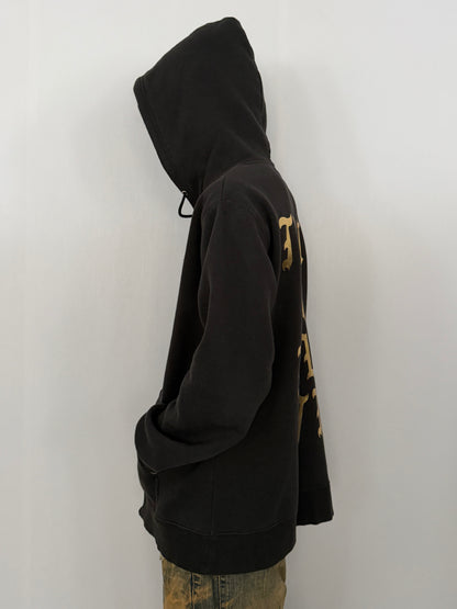 Vintage Milkboy Message Black Zip Hoodie Size XL