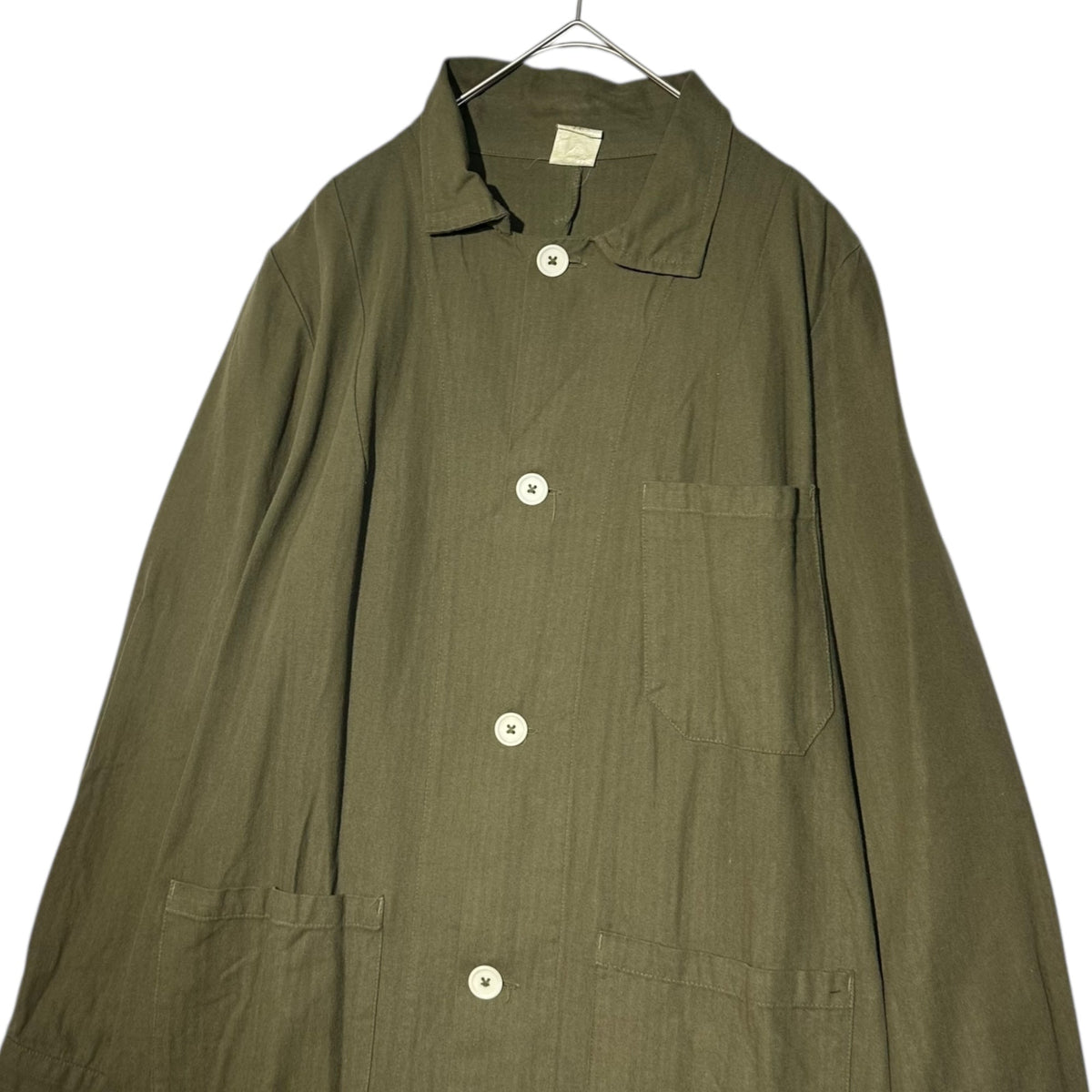 vintage Euromilitary Czech Army Work Coat Cotton