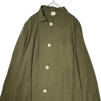 vintage Euromilitary Czech Army Work Coat Cotton