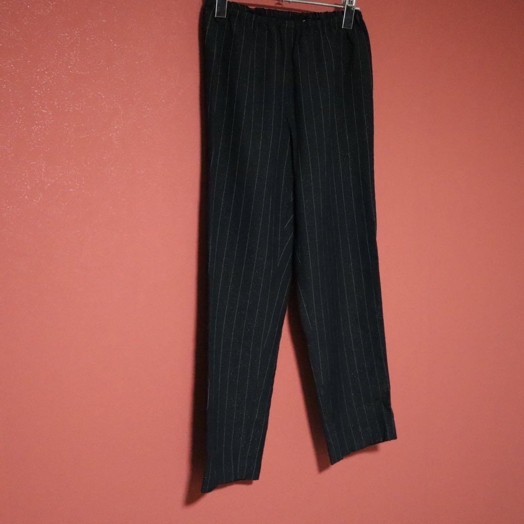 Comme des Garcons 99AW Black & Gold Lame Striped Size M