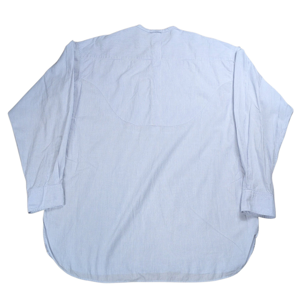 COMME des GARCONS HOMME 80s Pinstripe No Collar Shirt