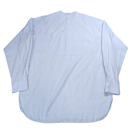 COMME des GARCONS HOMME 80s Pinstripe No Collar Shirt