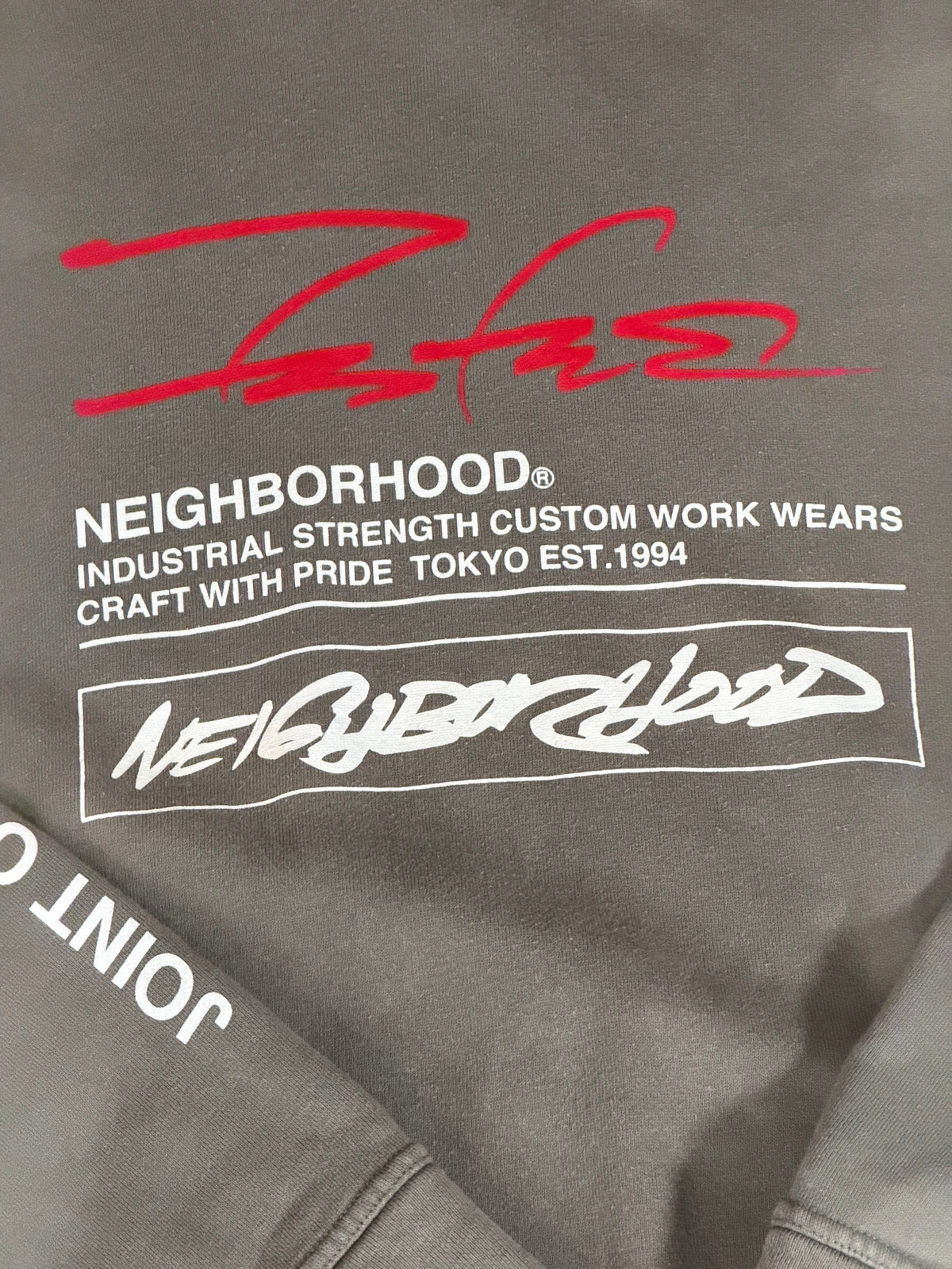 Neighborhood x FUTURA LABORATORIES Hoodie Gray Size XL