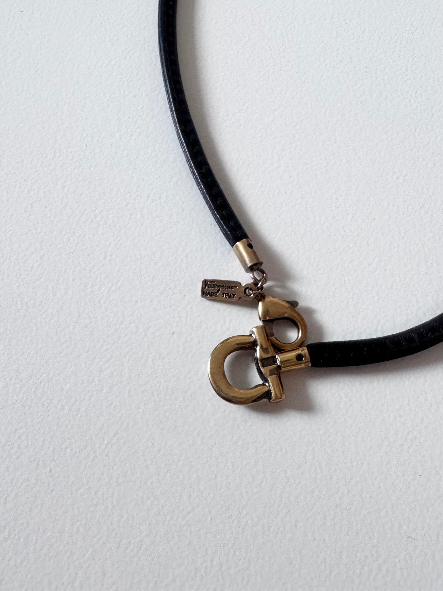 Salvatore Ferragamo Black Necklace