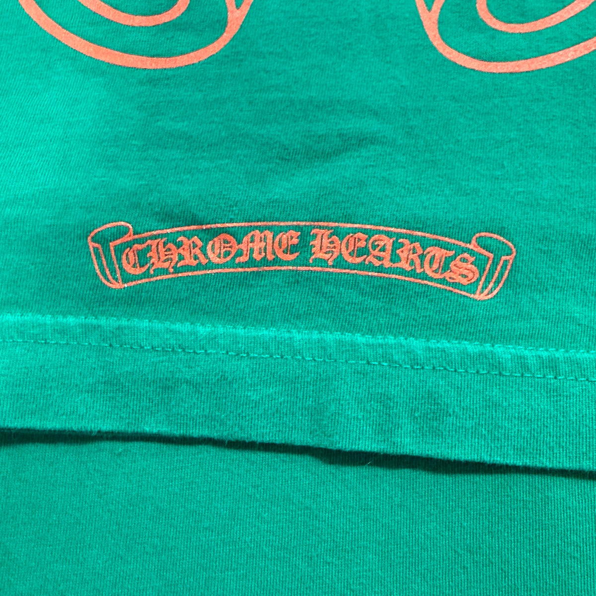 CHROME HEARTS Horseshoe Logo Long Sleeve T-Shirt Green USA Size L