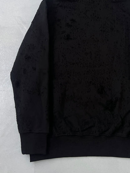 Alyx Damaged Black Hoodie Size XL