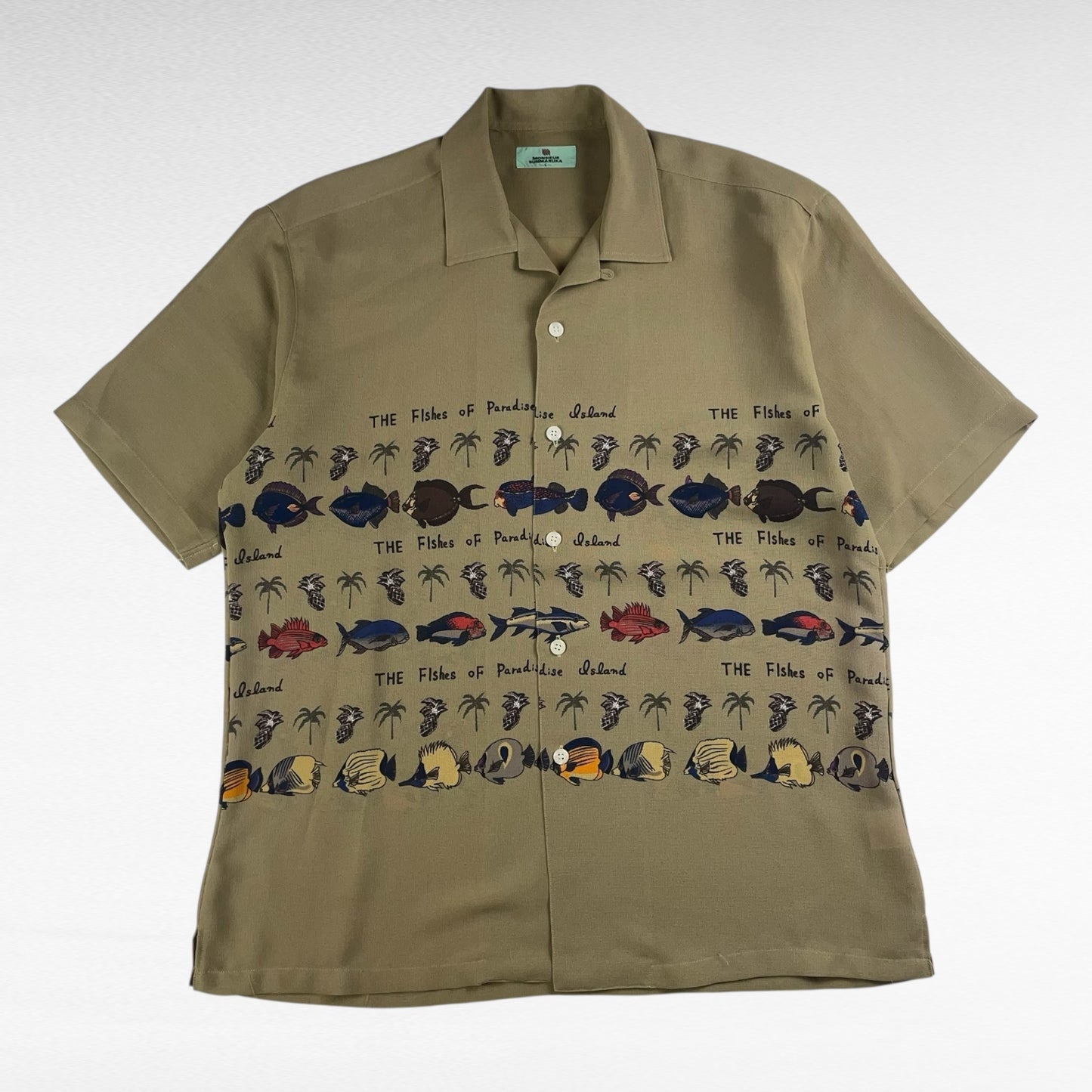SUNMARUKA Open Collar Shirt Size XL