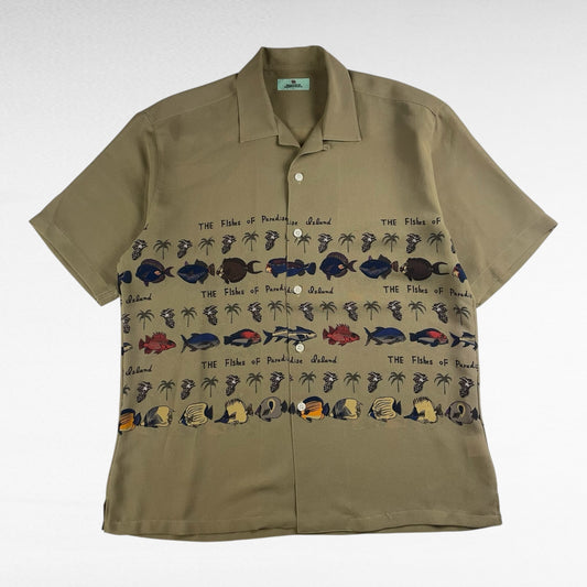 SUNMARUKA Open Collar Shirt Size XL