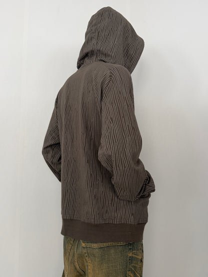 Armani Exchange Brown Big Hood Zip Hoodie Size L