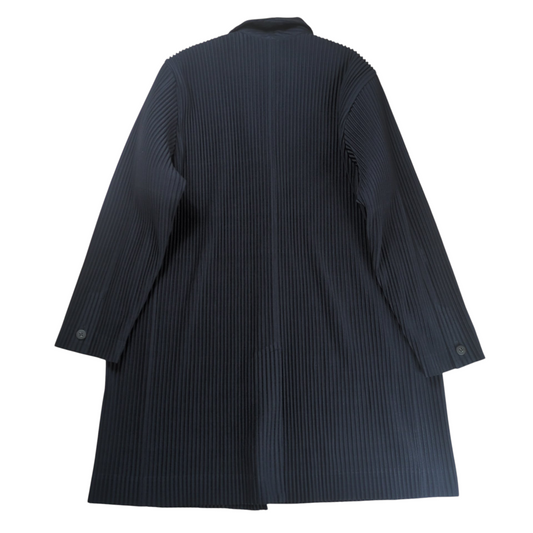 HOMME PLISSE ISSEY MIYAKE 3B Pleats Coat Navy Size 1