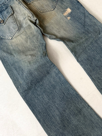 TETE HOMME Damaged Wide Pants Size LL