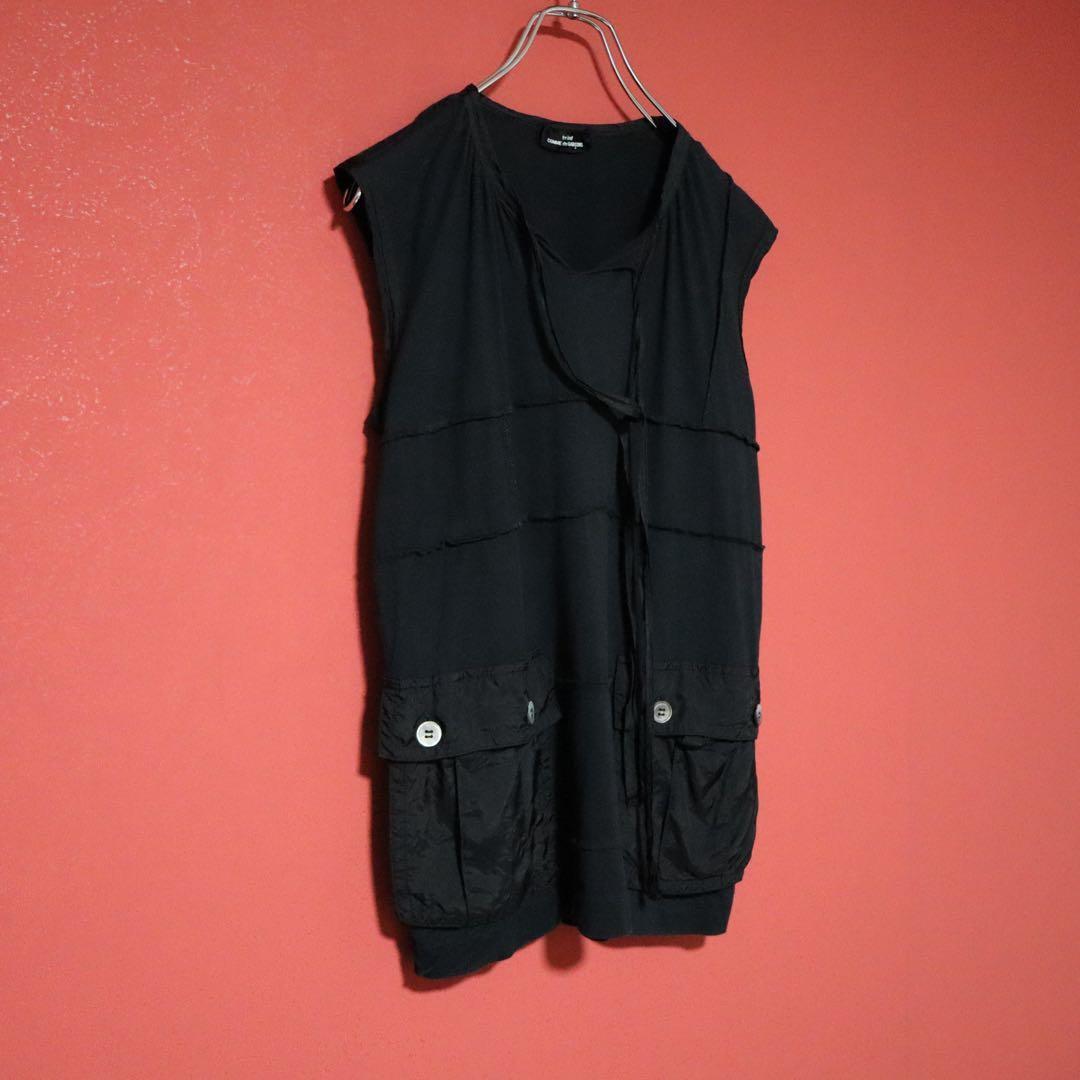 tricot COMME des GARCONS 05SS Ribbon Top Black Size FREE