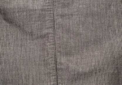 Papas Cotton Linen Stripe Tailored Blazer Brown-Gray Size M