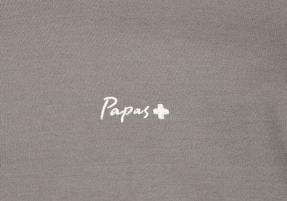 Papas Logo Embroidered Sweat Jacket Gray Size M