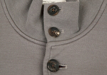 Papas Logo Embroidered Sweat Jacket Gray Size M