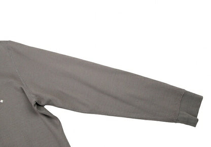 Papas Logo Embroidered Sweat Jacket Gray Size M