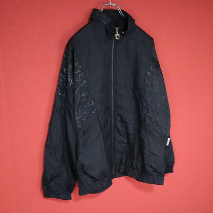 Pierre Cardin Oversized Tonal Pattern Nylon Jacket Size L