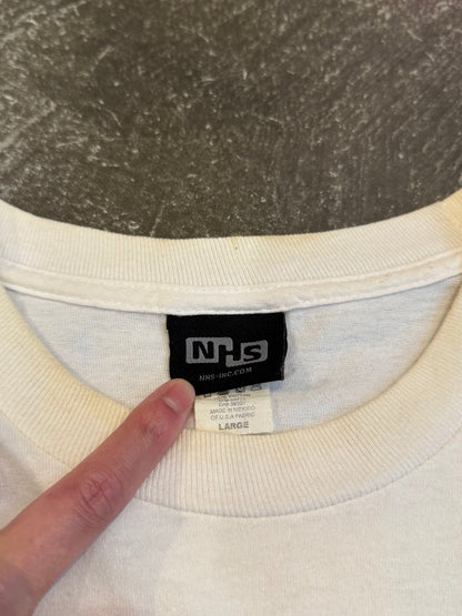 Vintage SANTA CRUZ White Cotton Tee Size L