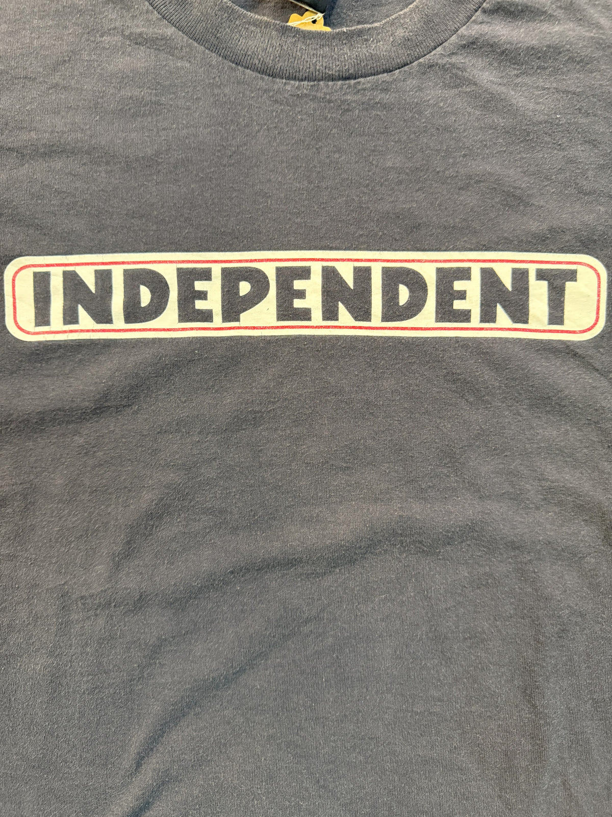 INDEPENDENT 90s Iron Cross Logo Print T-shirt Navy Size XL