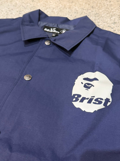 Bape F.C.R.BAPE Coach Jacket Navy Size XL