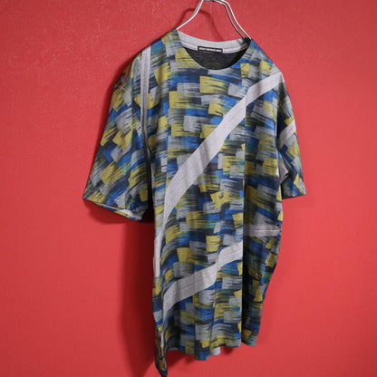 Issey Miyake Slanted Pleats All-Over Pattern T-Shirt Size 4
