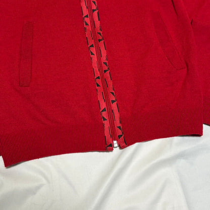 PUMA Red Wool/Nylon Full Zip Knit Jacket