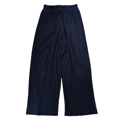 PLEATS PLEASE ISSEY MIYAKE Navy Pleats Straight Pants Size 1