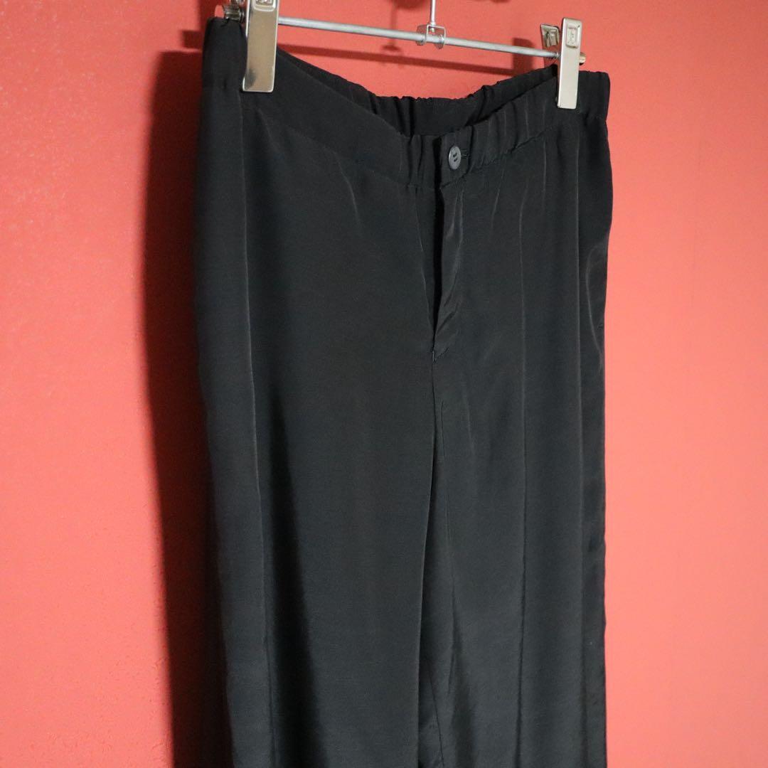 HaaT 00s Cupro Luster Wide Straight Pants Black Size 3