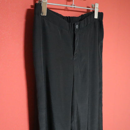 HaaT 00s Cupro Luster Wide Straight Pants Black Size 3