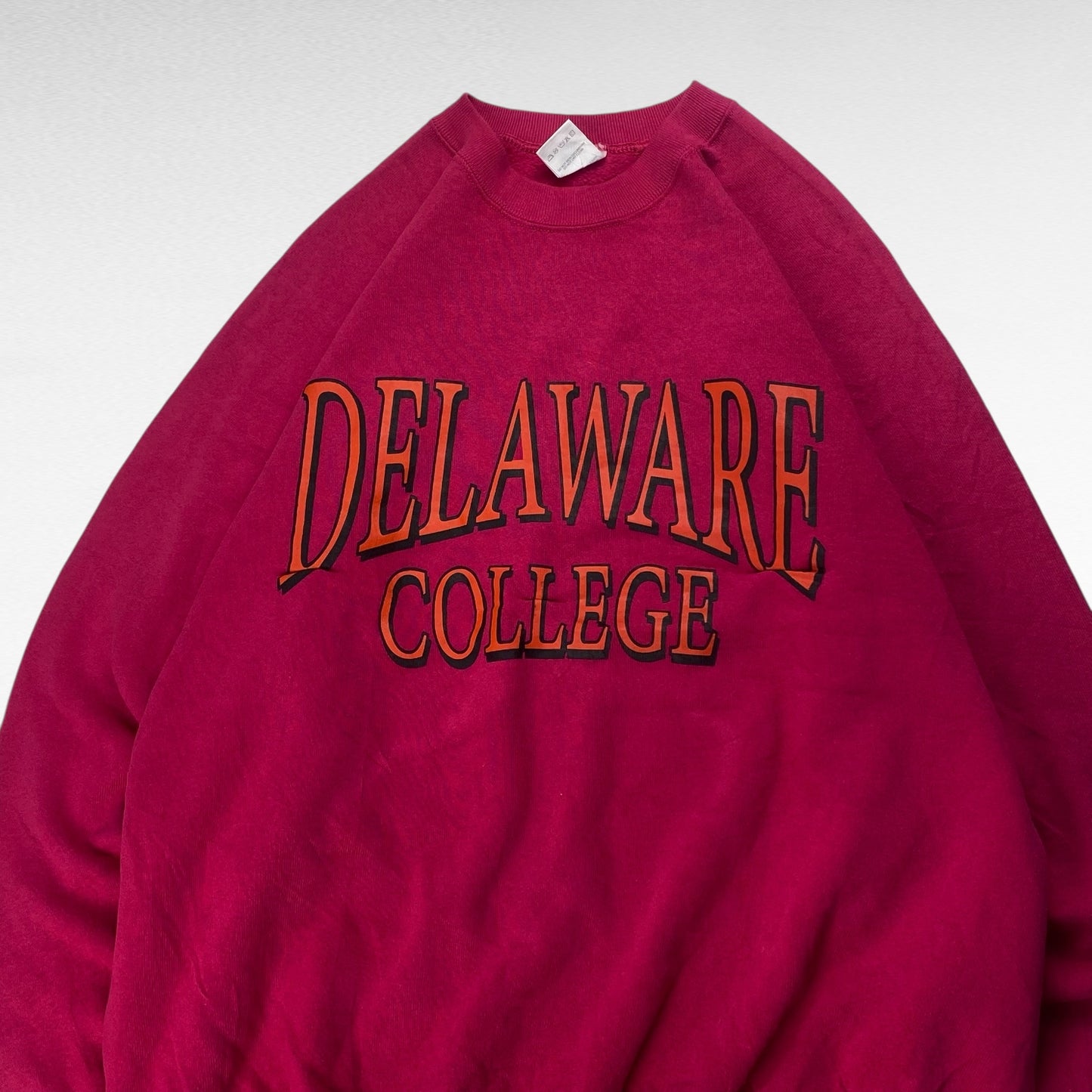 Fruit Of The Loom 90s Sweatshirt Pink Size XL