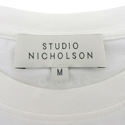 STUDIO NICHOLSON White Cotton Short Sleeve T-Shirt Size M