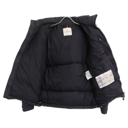 MONCLER MONTGENEVRE Wool Hooded Down Jacket Gray Size 1