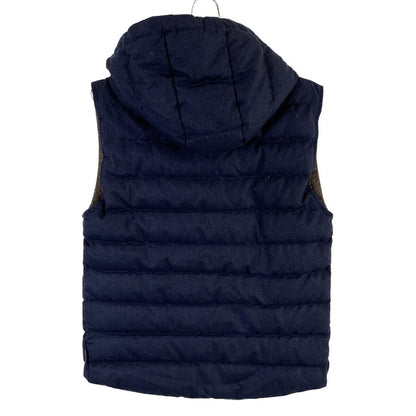 MONCLER 16AW Navy JEANCHRISTOPHE Hooded Down Vest Size 1