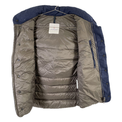 MONCLER 16AW Navy JEANCHRISTOPHE Hooded Down Vest Size 1