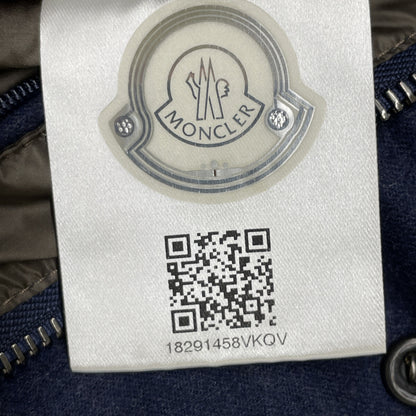 MONCLER 16AW Navy JEANCHRISTOPHE Hooded Down Vest Size 1