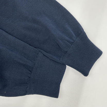 St.Moritz Navy Cotton Crewneck Raglan Knit Size 48