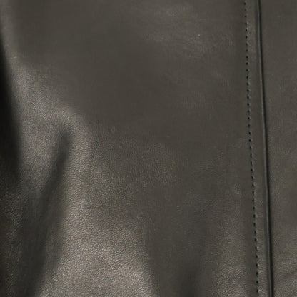 EMMETI ELIOT Black Lamb Leather Shearling Zip Jacket Size 48