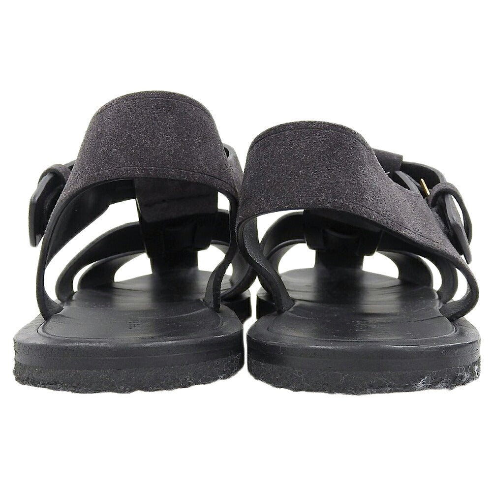 THE ROW Charcoal Suede Fisherman Ghurka Sandals Size EU 40