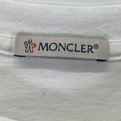 MONCLER 22SS White Tricolor Stitch T-Shirt Size L