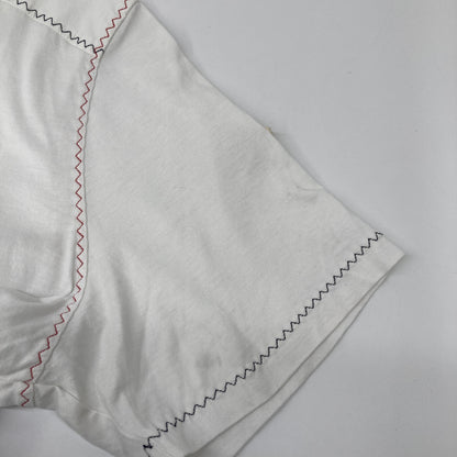 MONCLER 22SS White Tricolor Stitch T-Shirt Size L