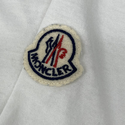MONCLER 22SS White Tricolor Stitch T-Shirt Size L