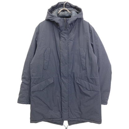 HERNO LAMINAR GORE-TEX Hooded Down Coat Navy Size 50