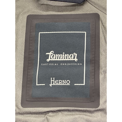HERNO LAMINAR GORE-TEX Hooded Down Coat Navy Size 50