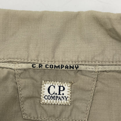 C.P.COMPANY Cotton Ripstop Short Sleeve Shirt Beige Size S